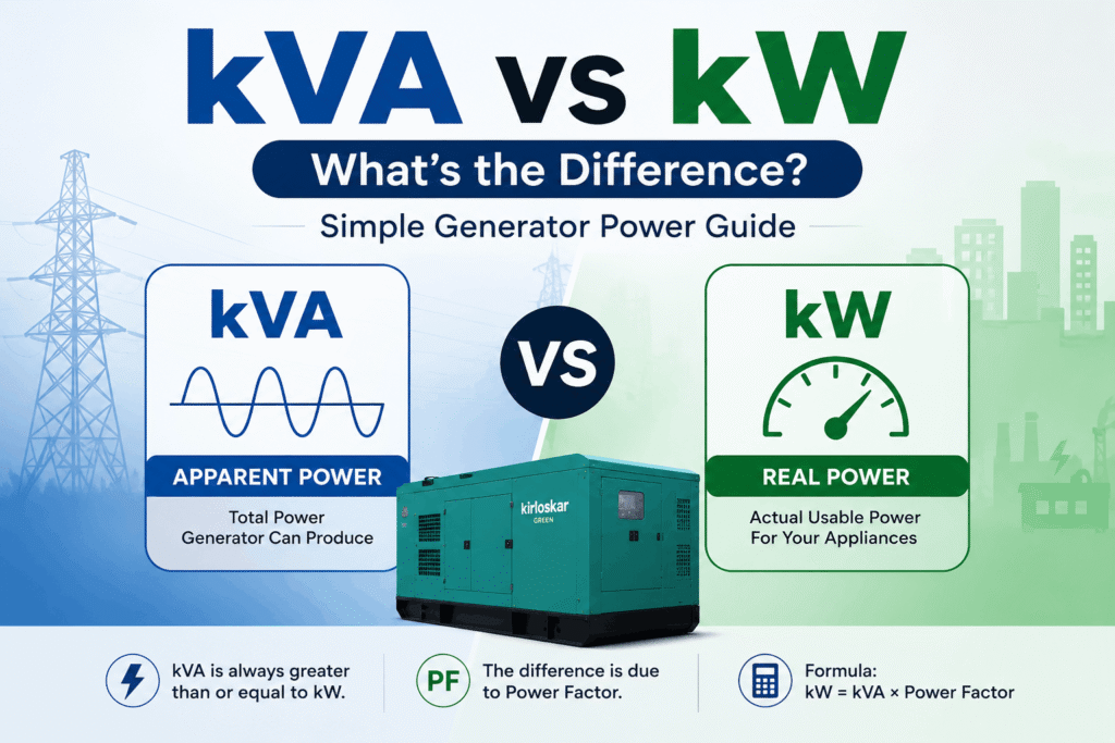 kVA vs kW: What’s the Difference? Simple Generator Power Guide