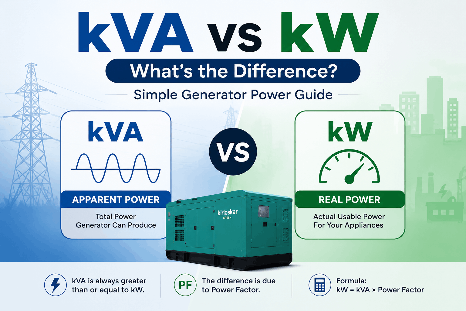 KVA vs KW
